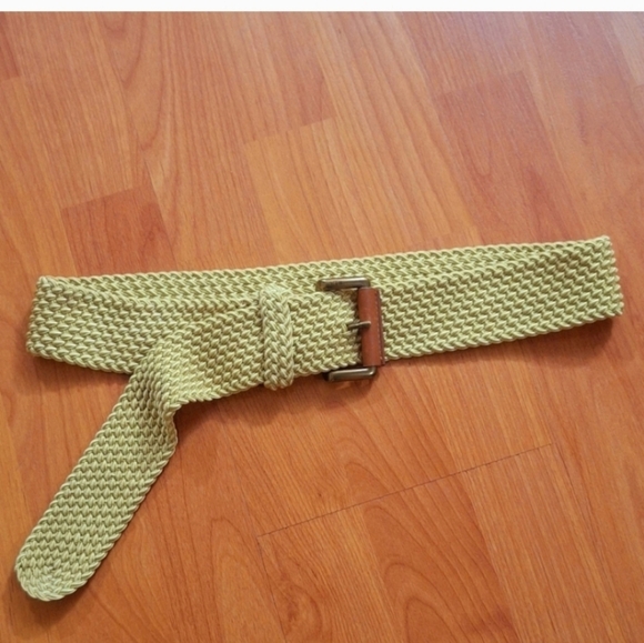 Lauren Ralph Lauren  Buckle Boho Gold Weave Belt - Picture 7 of 7